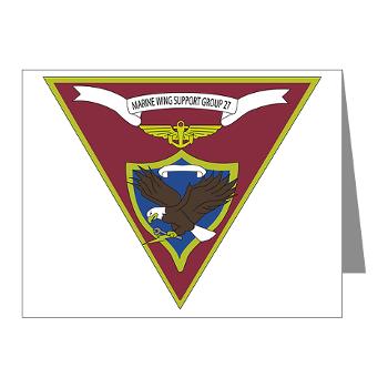 MWSG27 - A01 - 01 - USMC - Marine Wing Support Group 27 (MWSG-27) - Note Cards (Pk of 20)